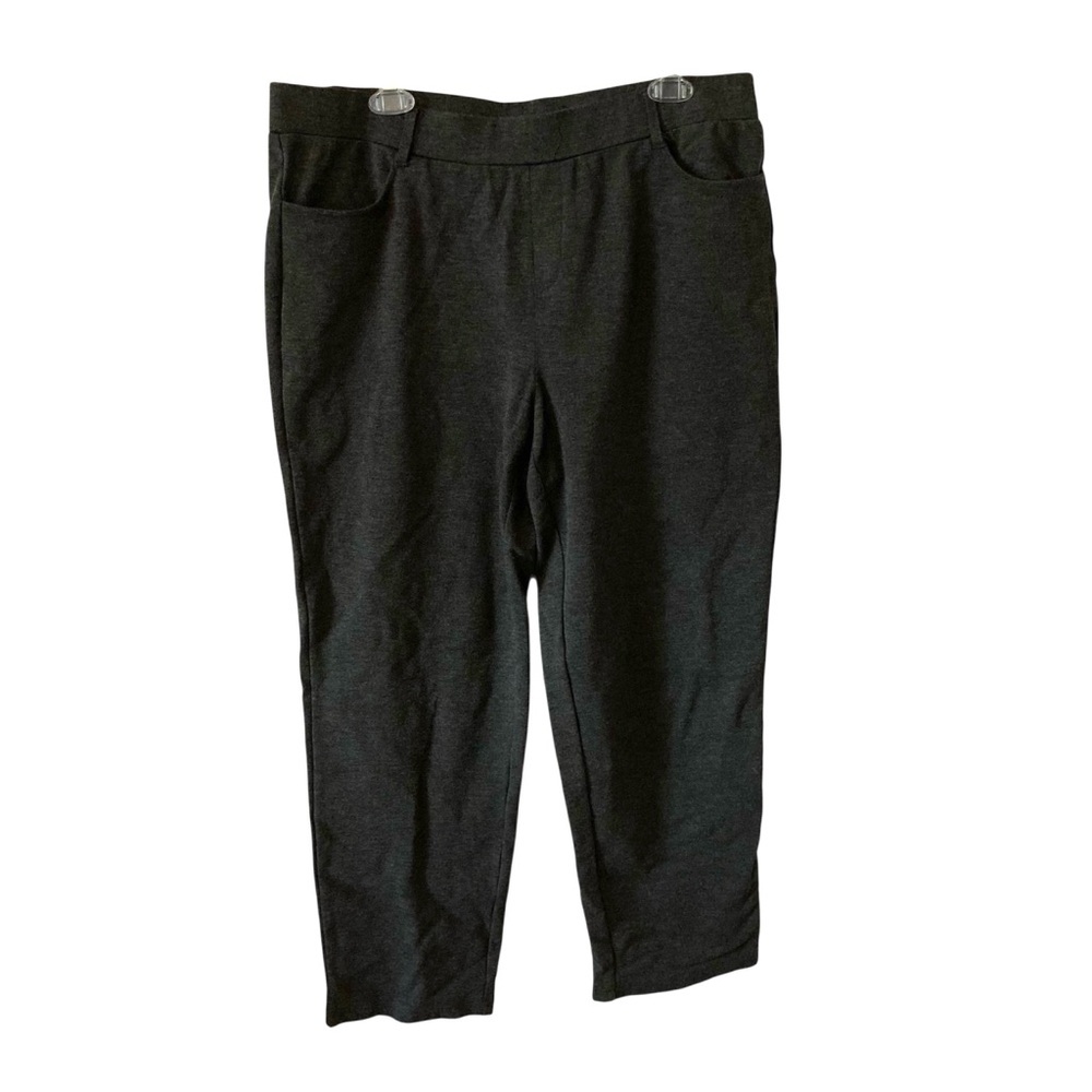 Intro. Medium Grey Straight Leg Stretch Woman Pants